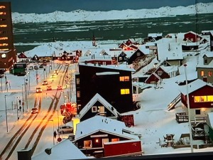 Winter Town at Dusk